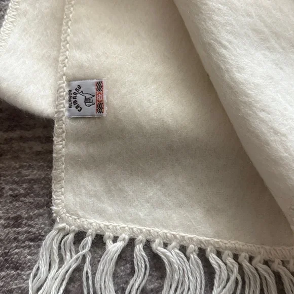 Alpaca Camargo Cream Alpaca-Blend Fringe Scarf - Picture 4 of 4